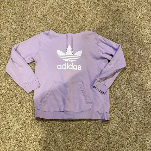 Lilac adidas hoodie - Picture 1 of 2